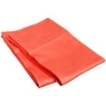 thumbnail image 1 of Sateen-Finish Cotton Pillowcase Set - King, Coral, 1 of 5