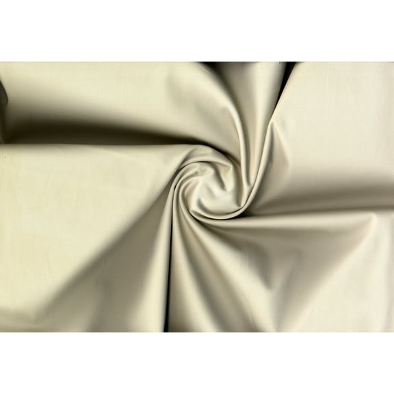 Sateen Heavy Cotton Stretch - Cotton Spandex Dress Sewing Fabric (OATMEAL, ByYard)
