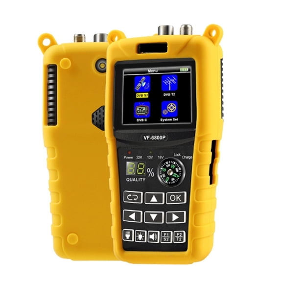 Satellite Finder DVB-T2/DVB S2/DVB C Sat Finder Meter For Satellite TV Receiver DVB T2 Tuner HD Digital Satfinder ,Easy to Use