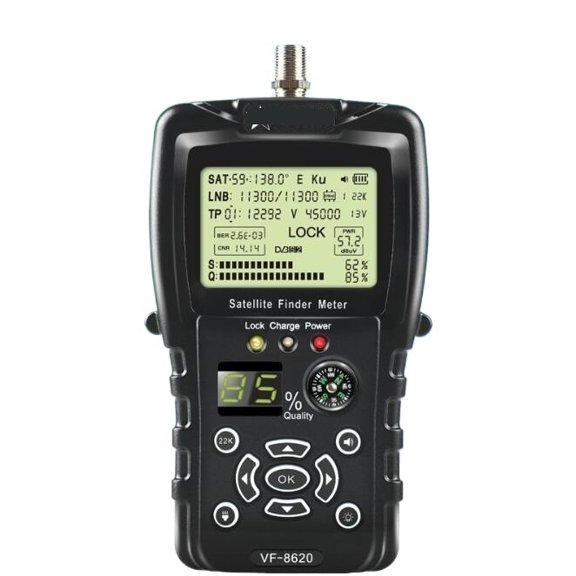 Satellite Finder Meter DVB-S/S2/S2X 1080P 2.2Inch Screen Satfinder with Compass Flashlight VS V8 Finder 2 WS6933
