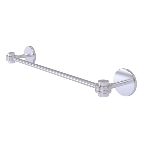 Satellite Orbit One 18" Towel Bar with Groovy Accents in Satin Chrome
