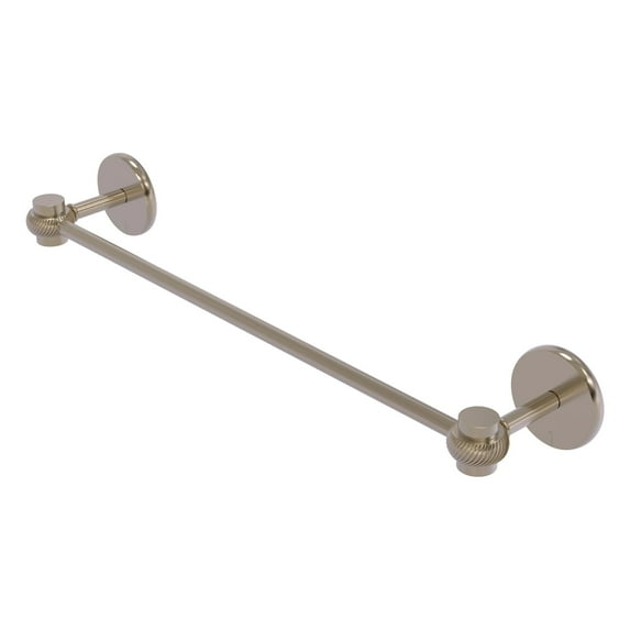Satellite Orbit One Collection 18-in Towel Bar with Twist Accents in Antique Pewter