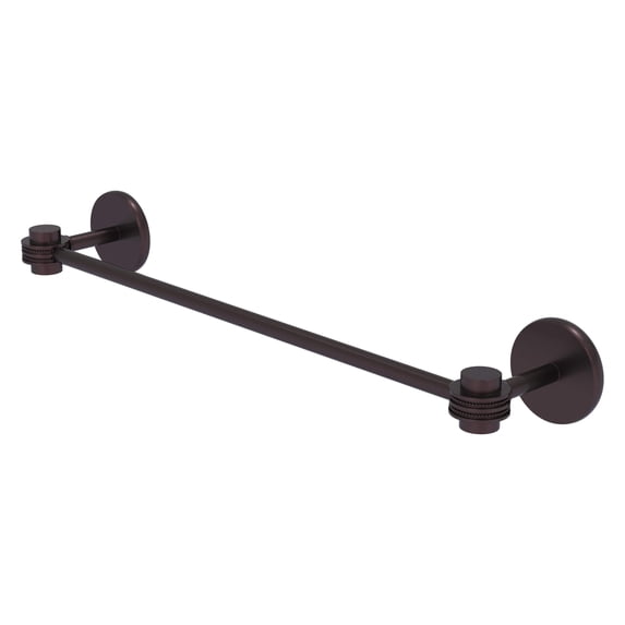7131D/24-ABZ Satellite Orbit One Collection 24 Inch Towel Bar with Dotted Accents, Antique Bronze