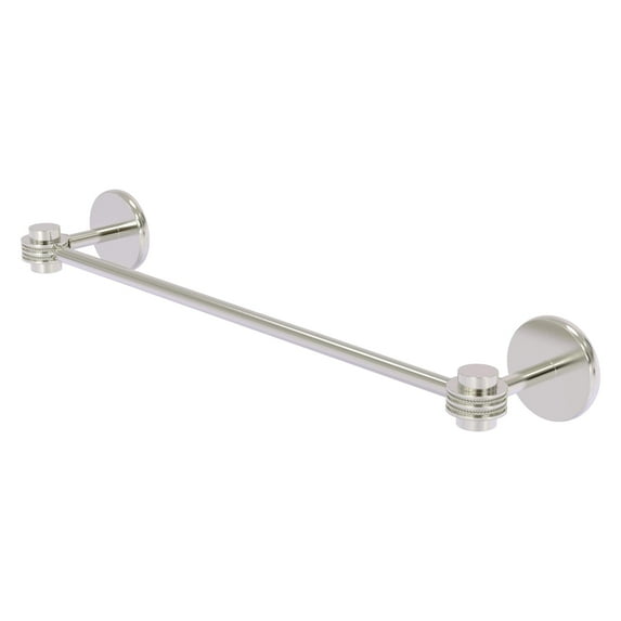Satellite Orbit One Collection Towel Bar with Dotted Accents - Polished Nickel / 18 Inch