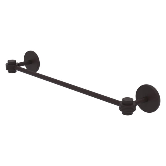 Satellite Orbit One Collection Towel Bar with Grooved Accents - Oil Rubbed Bronze / 36 Inch