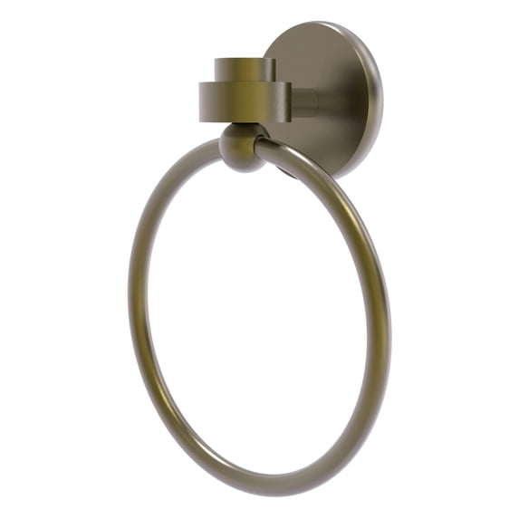 Satellite Orbit One Collection Towel Ring in Antique Brass
