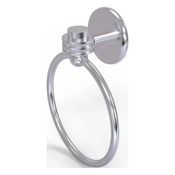 Satellite Orbit One Towel Ring - Satin Chrome / Dotted