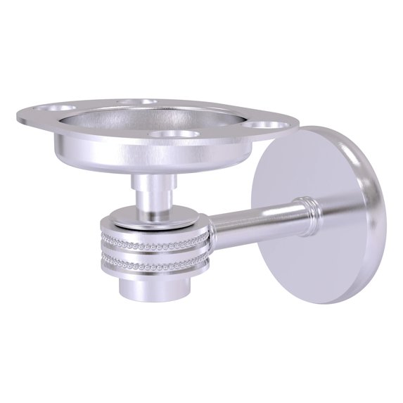Satellite Orbit One Tumbler and Toothbrush Holder with Dotted Accents in Satin Chrome