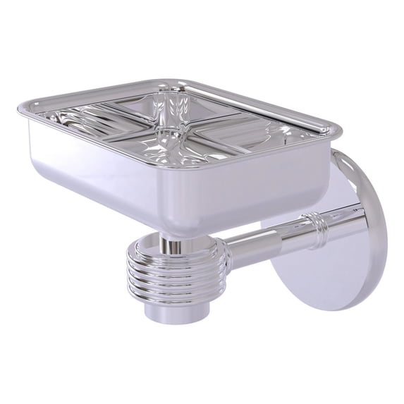 Satellite Orbit One Wall Mounted Soap Dish with Groovy Accents