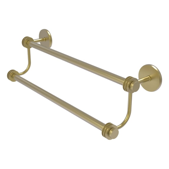 7272D/18-SBR 18 Inch Double Towel Bar, Satin Brass