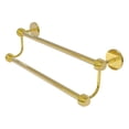 thumbnail image 1 of Satellite Orbit Two Collection Double Towel Bar with Grooved Accents - Polished Brass / 36 Inch, 1 of 9