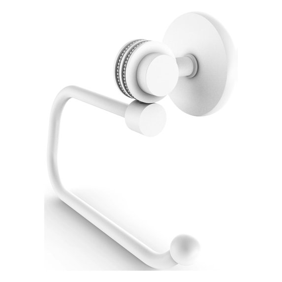 Satellite Orbit Two Collection Euro Style Toilet Tissue Holder - Matte White / Dotted