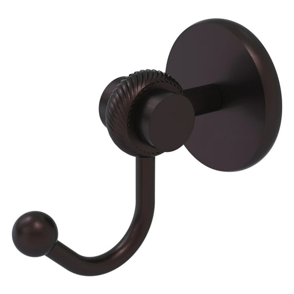 Satellite Orbit Two Collection Robe Hook - Antique Bronze / Twisted