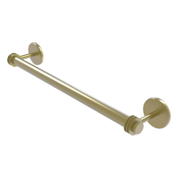 Satellite Orbit Two Collection Towel Bar with Dotted Accents - Satin Brass / 36 Inch