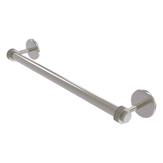 Satellite Orbit Two Collection Towel Bar with Dotted Accents - Satin Nickel / 30 Inch