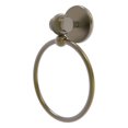 thumbnail image 1 of Satellite Orbit Two Collection Towel Ring with Twist Accent in Antique Brass, 1 of 7
