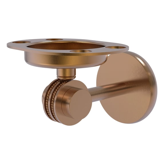 Satellite Orbit Two Collection Tumbler and Toothbrush Holder - Brushed Bronze / Dotted