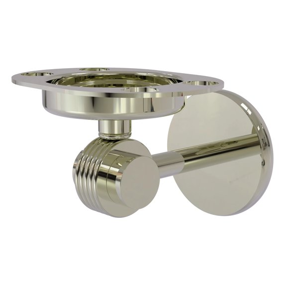 Satellite Orbit Two Collection Tumbler and Toothbrush Holder - Polished Nickel / Grooved