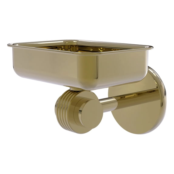Satellite Orbit Two Collection Wall Mounted Soap Dish with Groovy Accents