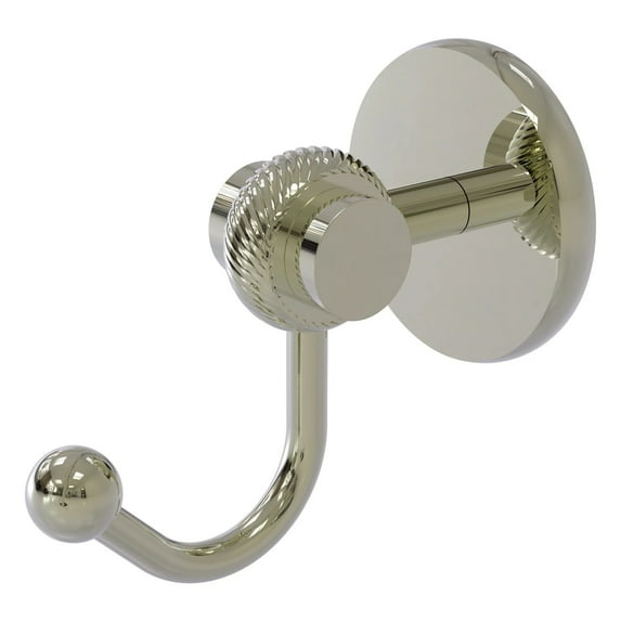 Satellite Orbit Two Robe Hook (Build to Order) in Polished Nickel