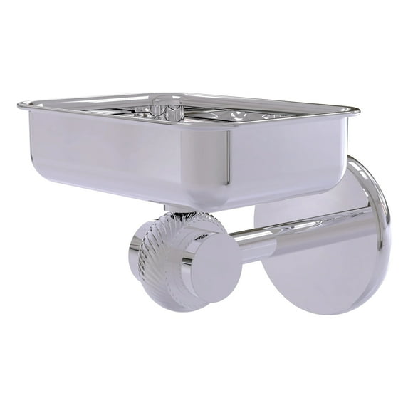 Satellite orbit Two Collection Wall Mounted Soap Dish - Polished Chrome / Twisted