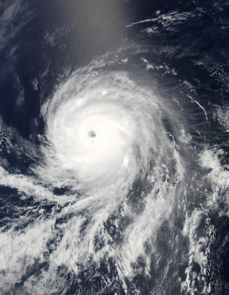 Satellite view of Hurricane Celia over the Pacific Ocean Canvas Art - Stocktrek Images (25 x 32)