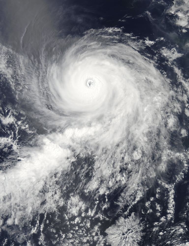 Satellite view of Hurricane Eugene Canvas Art - Stocktrek Images (25 x 33)