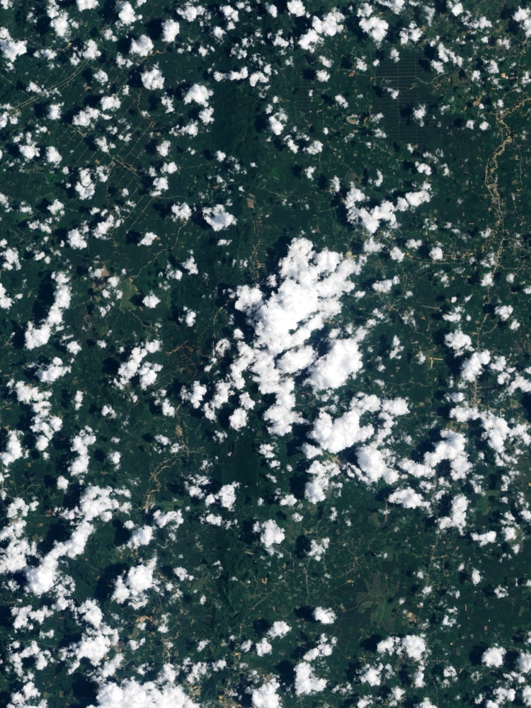 Satellite view of the Thailand Canvas Art - Stocktrek Images (25 x 33)