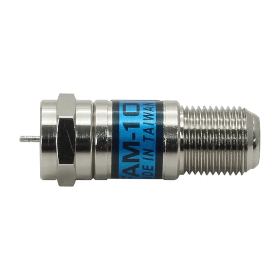 SatelliteSale 10 dB F-Type RF Attenuator 75 Ohm FAM Series Inline Coaxial Signal Reducer 5 MHz-3 GHz for CATV Cable Modem HDTV OTA Antenna RG6 RG59 RG11