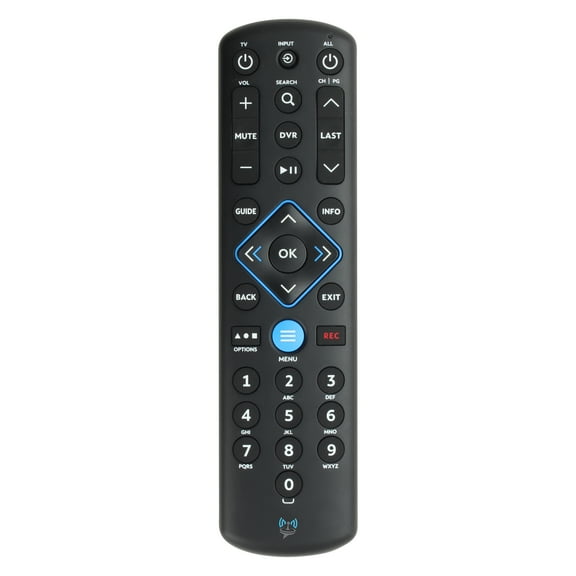 SatelliteSale Remote Control Replacement URC1160 Compatible with Spectrum/Charter Cable Set-Top Boxes, TVs, and Audio Devices - UE878RCU Matte Black ABS Plastic RC with Batteries Included