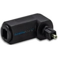 thumbnail image 1 of SatelliteSale Toslink Digital SPDIF Optical Male to Female Right Angle PVC Black Adapter, 1 of 9