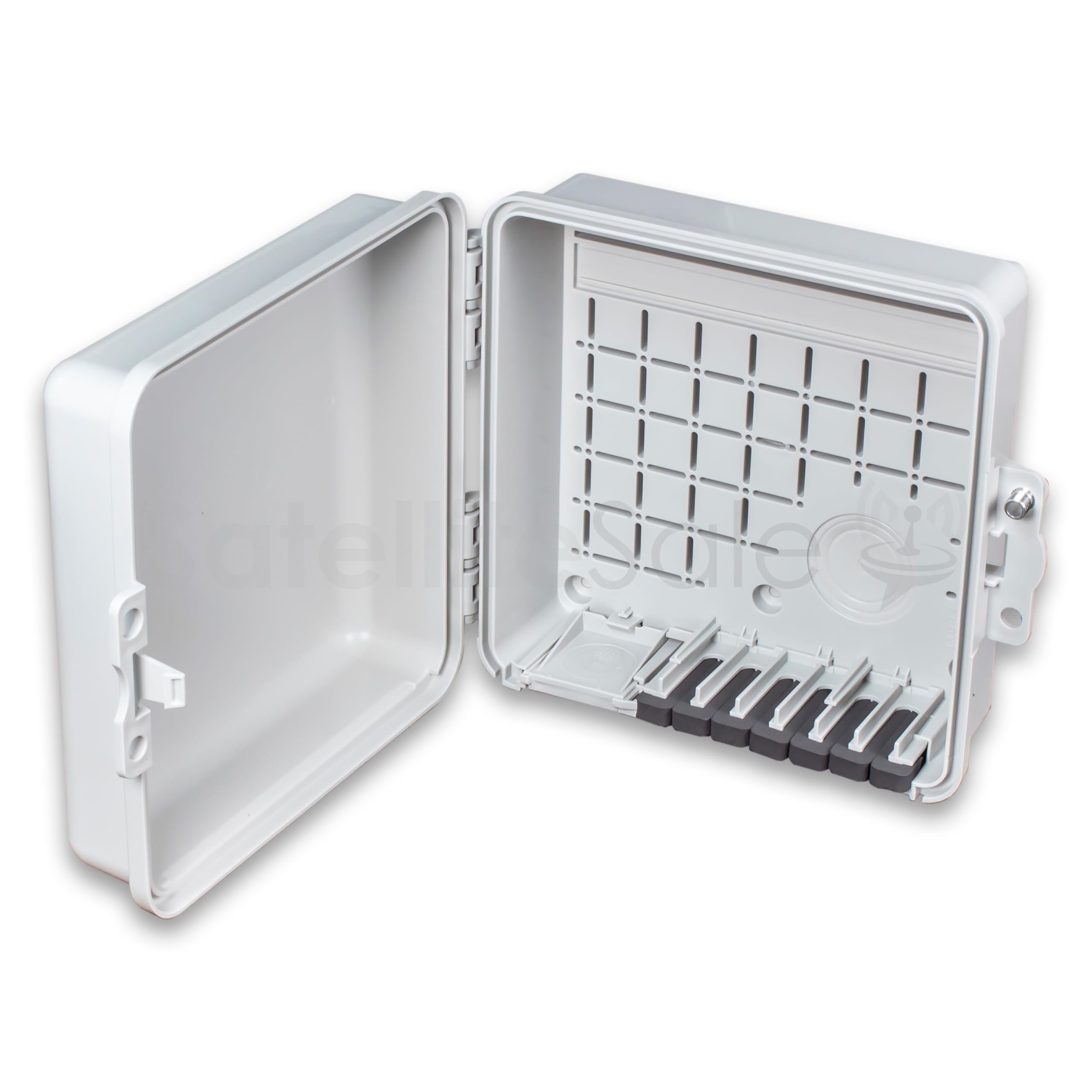 SatelliteSale Weatherproof Junction Box Heavy Duty Enclosure 9x9x4 inches UV-Rated Thermoplastic Alloy Made in USA