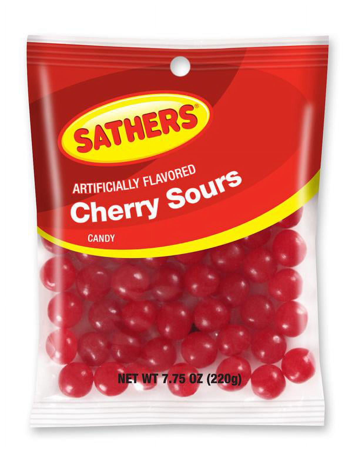 Sathers Cherry Sours Hard Candy, 7.75 Ounce Bag