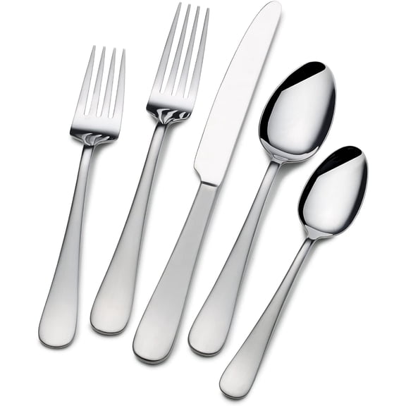 Satin 20 Piece Symmetry Flatware Set (Set of 3)