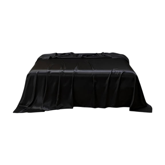 Satin Bed Sheet, Silk Bedding, Queen Size 106x97 Inches, Deep Pocket, Wrinkle Resistant, Easy Care, Hotel Luxury (Sheet Only)