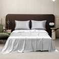 thumbnail image 1 of Satin Bed Sheet Silk Like Luxury, Easy Care Wrinkle Resistant Bedding for Home Hotel, Breathable Cooling Top Sheet 170x230cm, Machine Washable Fade Proof, Body Face Friendly Soft Mattress Cover, 1 of 6