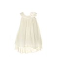 thumbnail image 1 of Satin Bib Neckline & Chiffon A-line Big Girls Flower Girl Dress Wedding, 1 of 2
