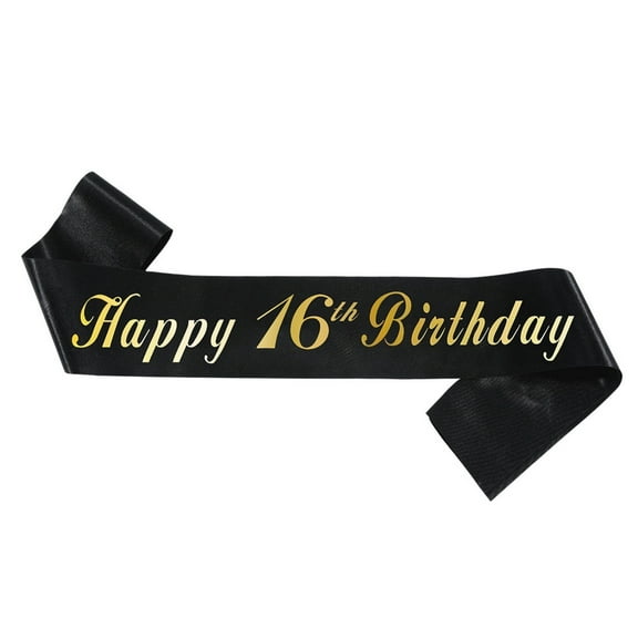 Satin Birthday Shoulder Strap - Polyester Construction, Elegant Design, for Party Celebration/Events