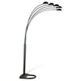 thumbnail image 1 of Satin Black 5-Light Floor Lamp,Black Metal Lighting Lamps, 1 of 5
