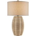 thumbnail image 1 of Satin Black Abaca Rope Karnak Table Lamp Barry Goralnick, 1 of 7