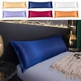 thumbnail image 1 of Satin Body Pillow Cover Waterproof Extra Long - Soft Ice Silk Pillowcase Liquid Proof Protector for Sleeping Breathable, Beige, Ccwuwei, 1 of 6