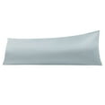 thumbnail image 1 of Satin Body Pillowcase for Hair and Skin, Silky Slip Cooling Body Pillow Cover with Hidden Zipper, Silver Gray, 20" x 54", 1 of 5
