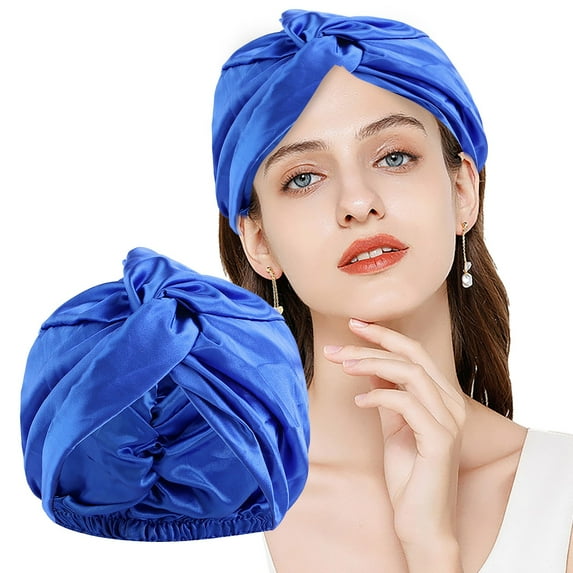 Satin Bonnet Silk Bonnet Sleep Cap For Women Extra Large Reversible Adjustable Sleeping Cap for Curly Natural Hair Care