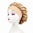 thumbnail image 1 of Satin Bonnet Silk Bonnet for Sleeping, Bonnets for Black Women Bonnet for Sleeping Large Sleep Cap, Wide Soft Band Bonnet for Curly Hair, 1 of 1
