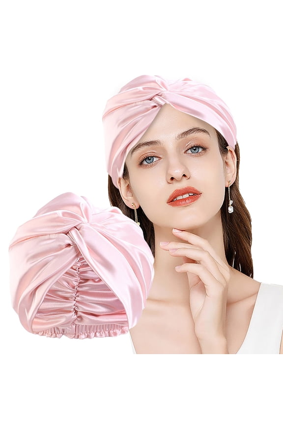 Satin Bonnet for Women Sleep Cap with Reversible Design and Adjustable Fit – Extra Large Satin Cap for Delicate Hair and Curl Definition