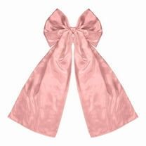 Satin Bow Christmas Tree Topper, 262 Inch Oversized Design With Draping Tails, Playful Modern And Pastel Themed Christmas Decor