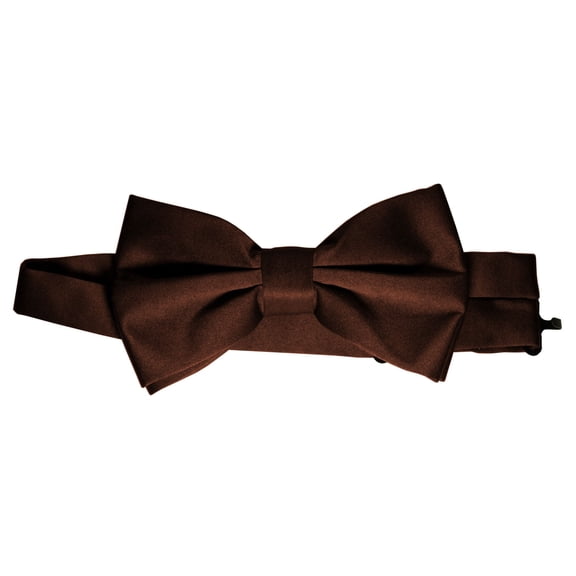 Satin Bow-Tie in Chocolate