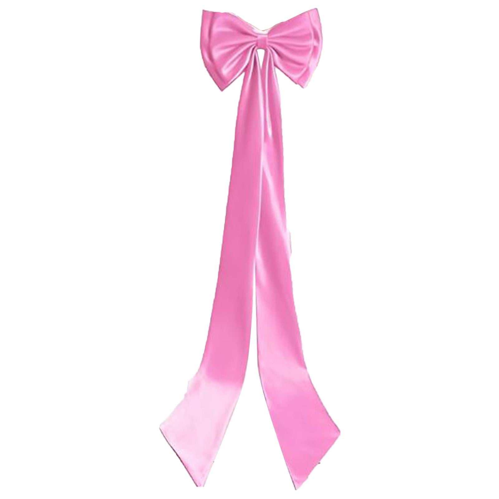 Satin Bow Train Removable Detachable Large Elegant Fabric Statement Accessory for Women Bridal Events