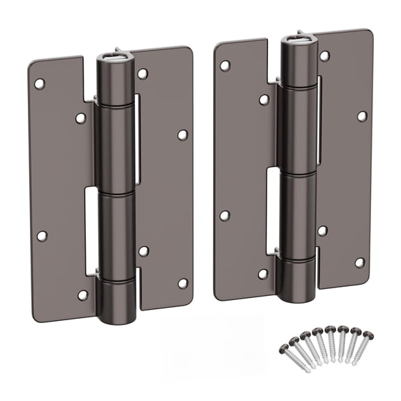 Satin Bronze Aluminum Gate Hinges 2-Pack Indoor Outdoor Hardware