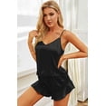 thumbnail image 1 of Satin Cami, Ruffle Hem Shorts Pajama Set, 1 of 4